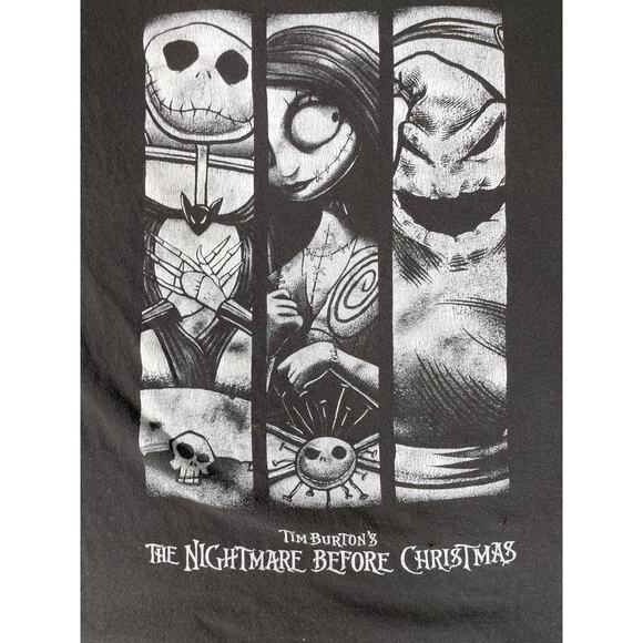 Nightmare Before Christmas Graphic Tee Black Size 2XL - Picture 5 of 6